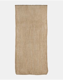 Morgan & Taylor - Sarina Rib Knit Scarf in Beige