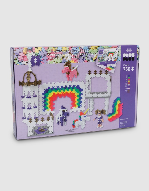 Plus Plus - Plus-Plus - Pastel Rainbow Castle - 760 pcs