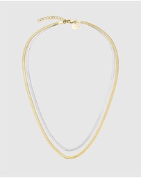 Rosefield - Snake Duotone Ring, Necklace and Bracelet Set