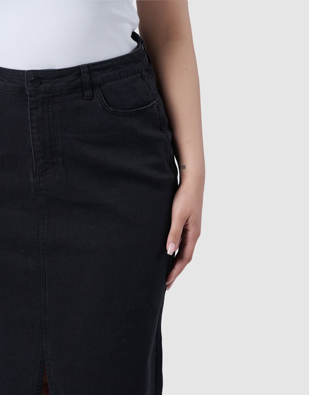 Sunday In The City - Hype Denim Maxi Skirt