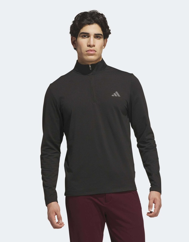 adidas Performance - PERFORMANCE TEXTURE QUARTER-ZIP SWEATSHIRT Mens