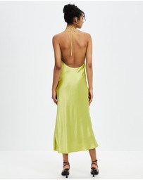 Third Form - Crush Bias Halter Dress