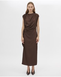 CAMILLA AND MARC - Elowyn Drape Detail Midi Dress