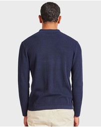 Academy Brand - Ross Stripe LS Polo