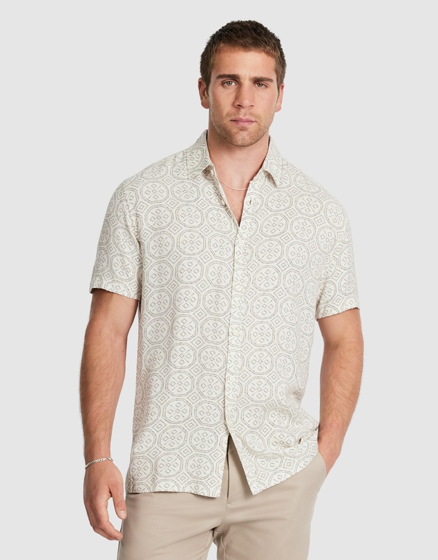 Tarocash - Bayan Textured Geo Shirt