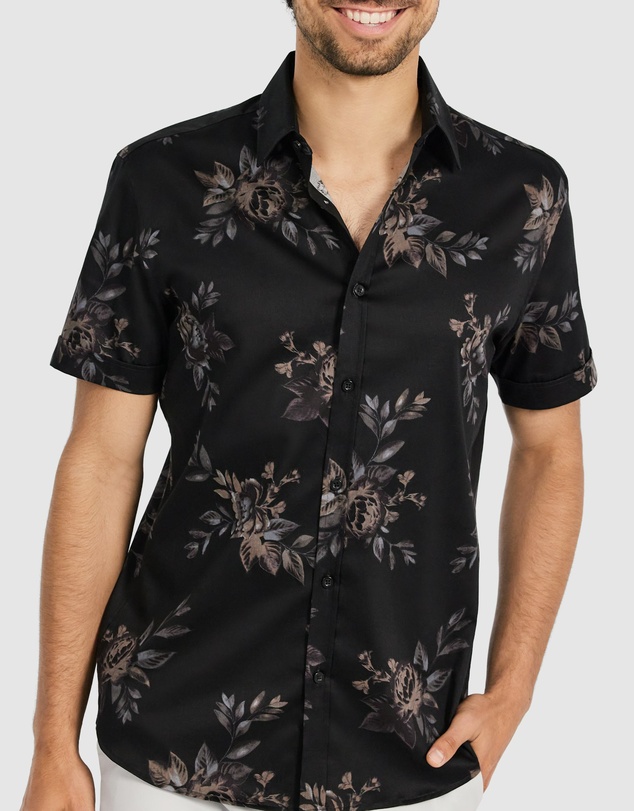 Tarocash - Darien Stretch Floral Shirt