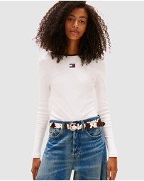 Tommy Jeans - Slim Badge LS Rib Tee