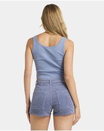 Billabong - Womens Free Fall Cord Denim Shorts