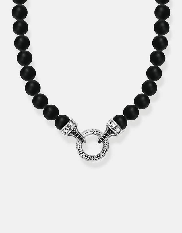 THOMAS SABO - THOMAS SABO Bead Necklace Black Obsidian
