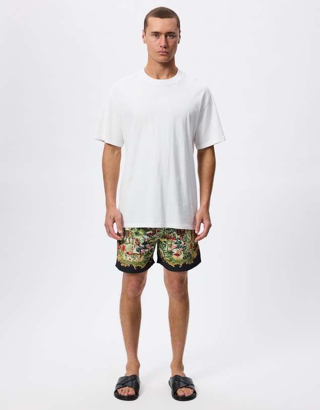 Camilla - Mid Length Boardshorts With Elastic Waist