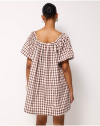 AERE - Saylor Gingham Mini Dress
