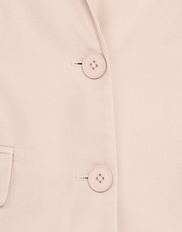 Petal & Pup - Brielle Short Sleeve Blazer Top - Beige
