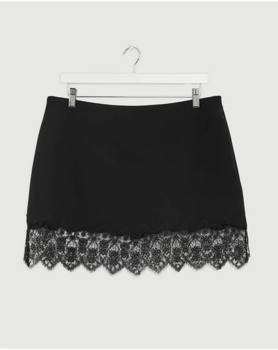 Revibe - Repaired BY JOHNNY. Elodie Lace Mini Skirt - AU 16