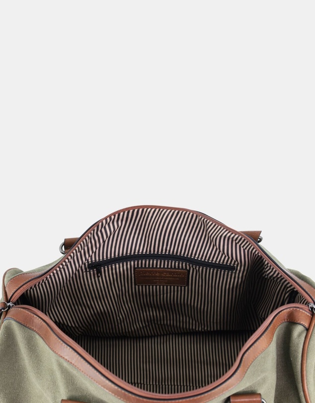 Pierre Cardin - Pierre Cardin Canvas Overnight Duffel Bag