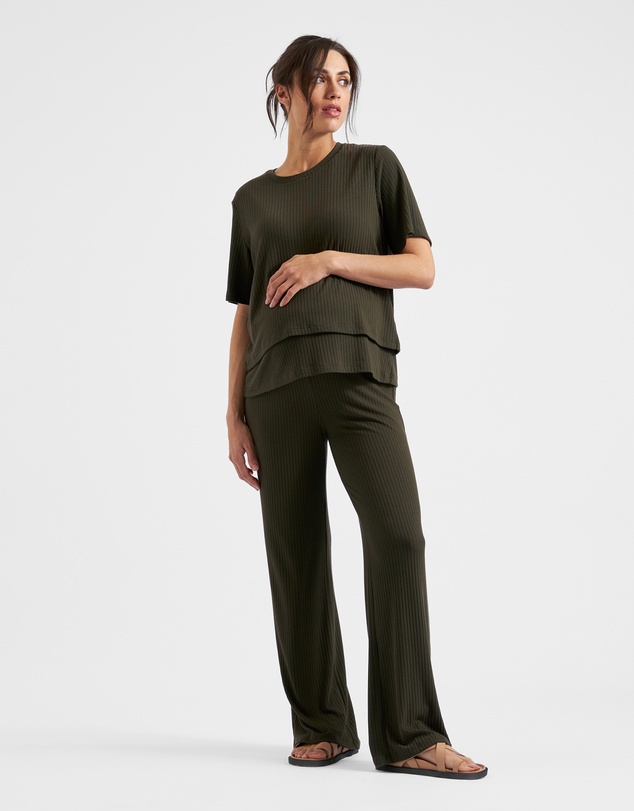 Ripe Maternity - Mike Rib Nursing Top