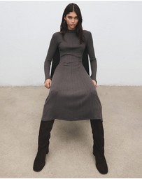 M.N.G - Knitted Dress With Bell Sleeves