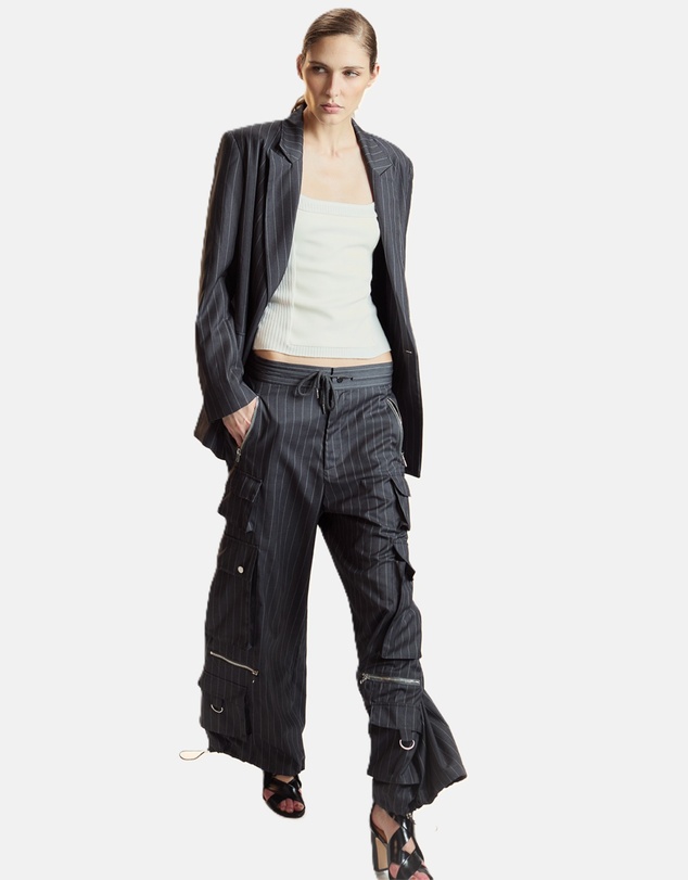 Cynthia Rowley - Pinstripe Cargo Pants