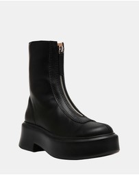 Steve Madden - Jones Black Leather Boots