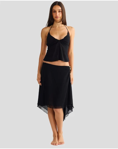 Vacay Swimwear - Aurelia Skirt Black