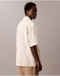 Calvin Klein - Printed Linen Relaxed Shirt