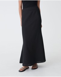 Forcast - Amelia Linen Blend Maxi Skirt