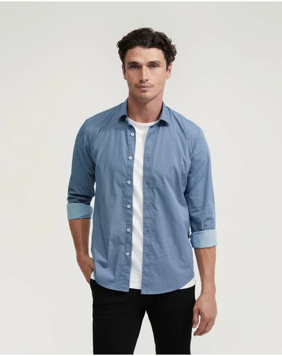 Oxford - Kenton Printed Cotton Shirt