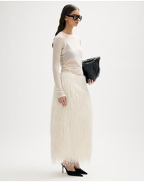 Minima Esenciales - Aila Textured Maxi Skirt
