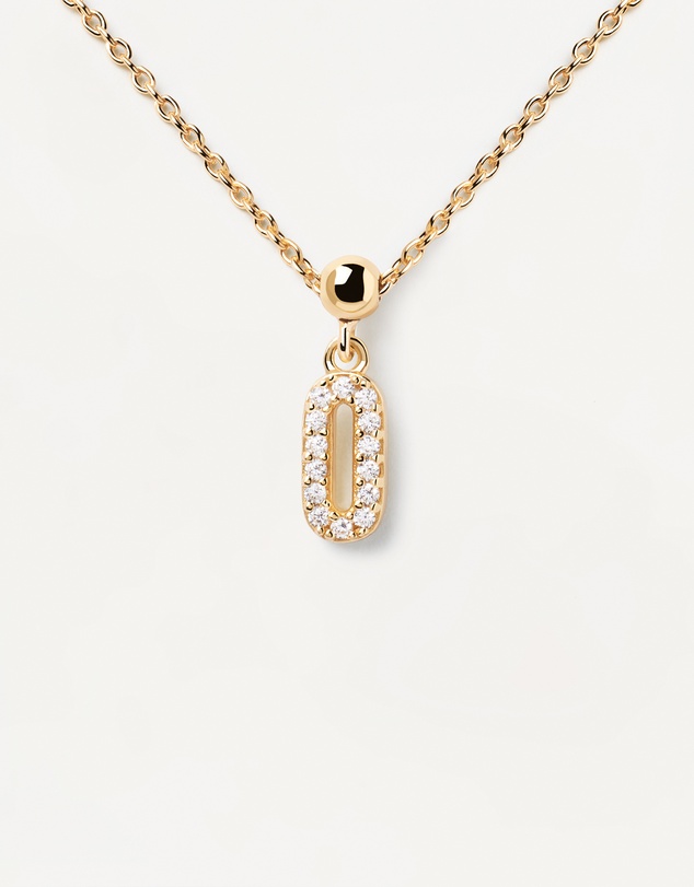 PDPAOLA - Charm Necklace Number 0 Charm
