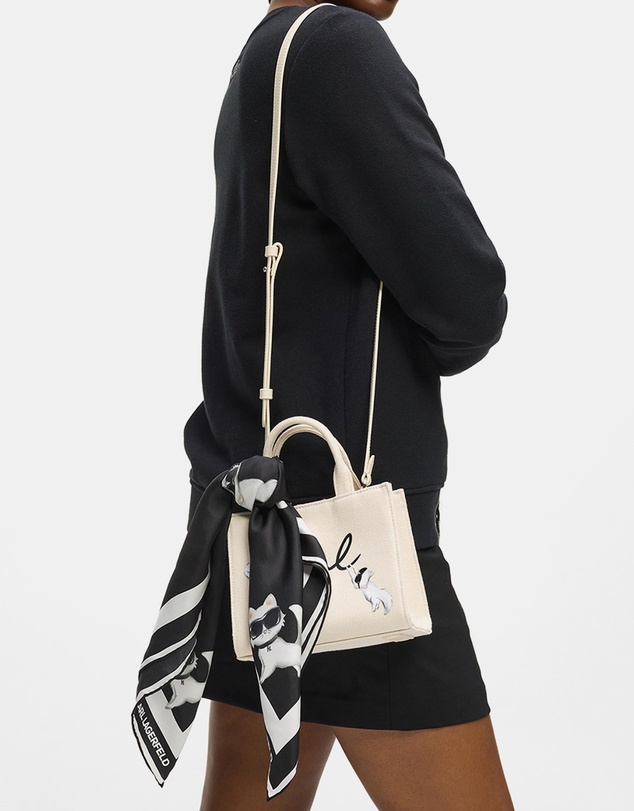 Karl Lagerfeld - Ikon Signature Silk Scarf