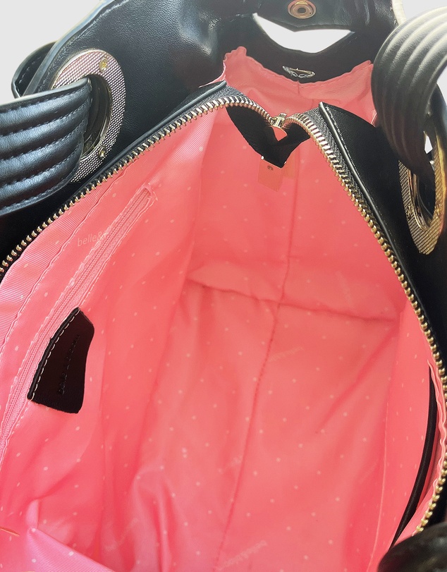 Belle & Bloom - Heart Of Gold Leather Shoulder Bag