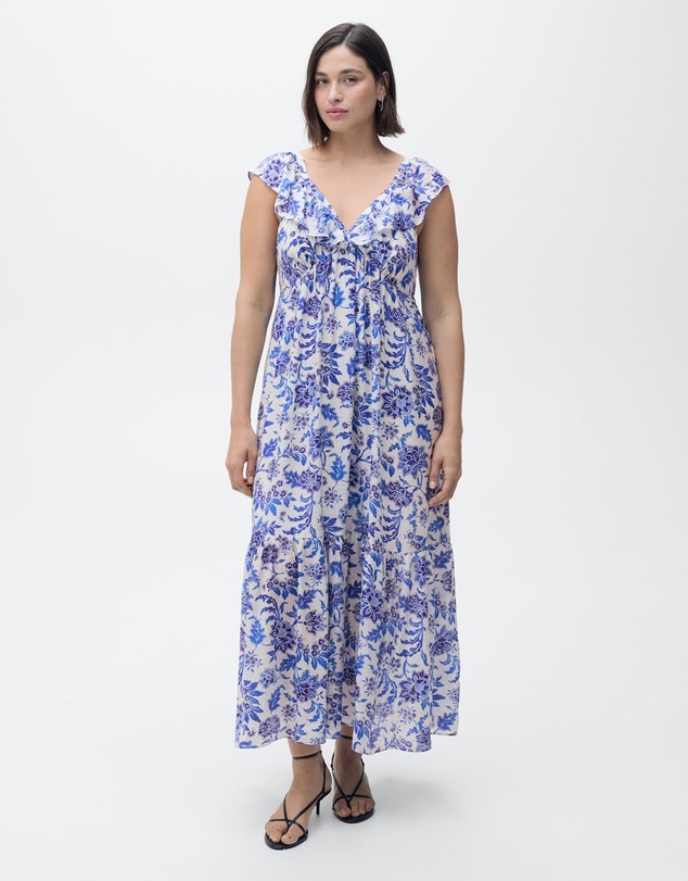 M.N.G - Ramona Ruffled Floral Print Dress