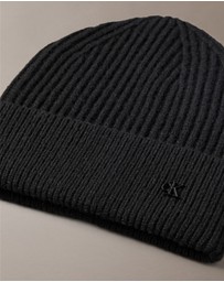 Calvin Klein - Wool Blend Signature Logo Beanie