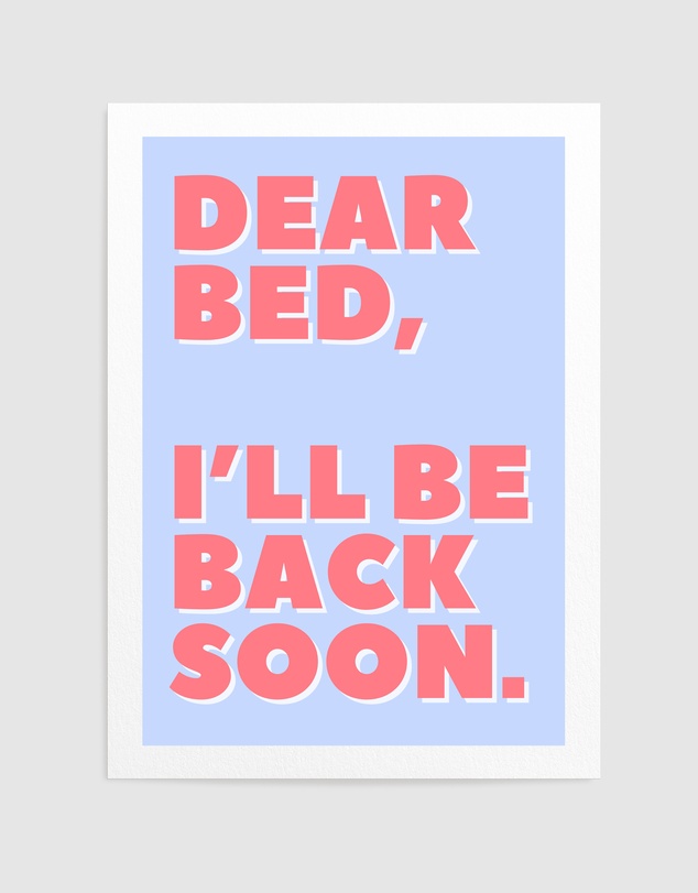 Olive et Oriel - Letter To My Bed by Athene Fritsch Art Print