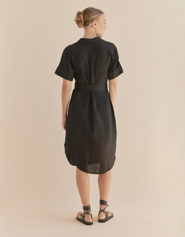 Amelius - Provence Linen Shirt Dress