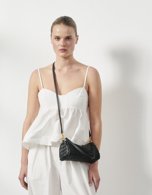 VESTIRSI - Vivi Woven Shoulder Crossbody Black