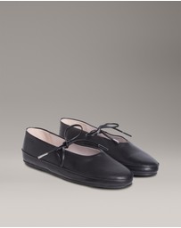 Calvin Klein - Leather Mary Jane Ballerinas