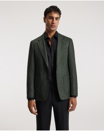 Calibre - Hopsack Wool Blazer Khaki