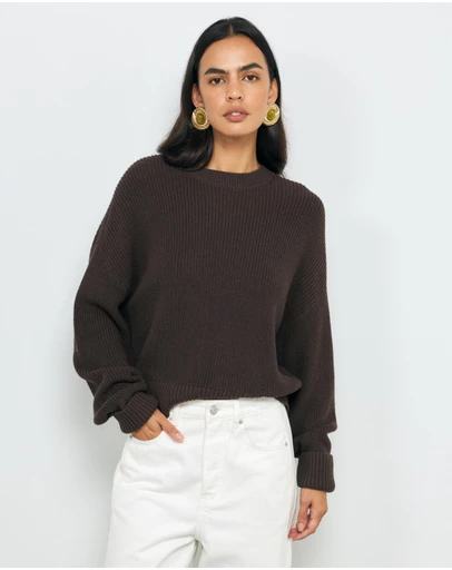 AERE - Cotton Cashmere Blend Relaxed Jumper
