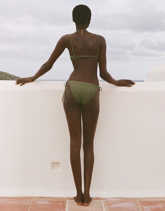 M.N.G - Delfos Satin Finish Bikini Bottom