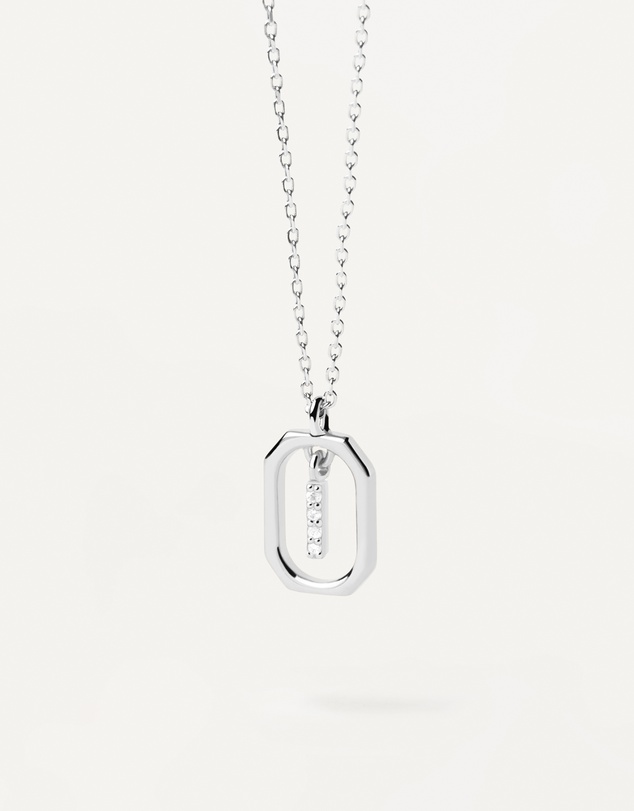 PDPAOLA - Mini Letter I Silver Necklace