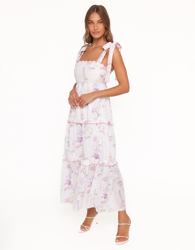 Petal & Pup - Aurelia Maxi Dress - Purple Floral