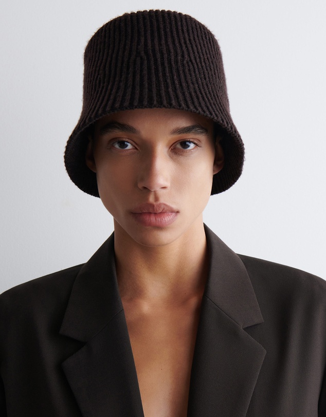 COS - Ribbed Wool-Blend Bucket Hat