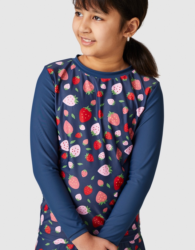 Modest Mermaid - Strawberry Sundae girls swim set SPF50+