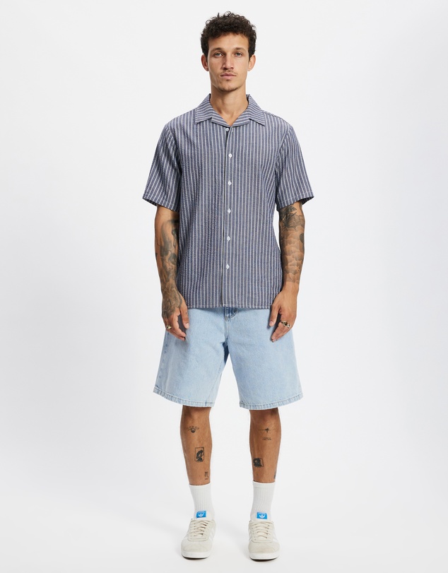 Thrills - Gardens Stripe Bowling Shirt