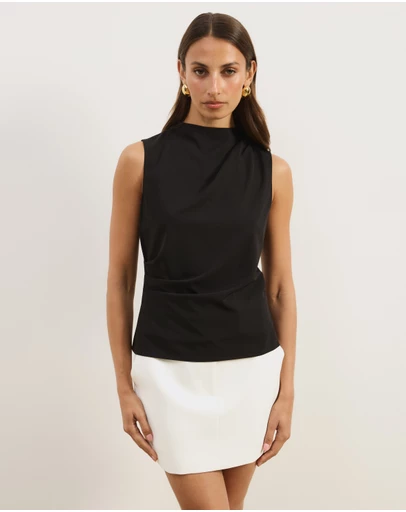 Atmos&Here - Veya Sleeveless Draped Top