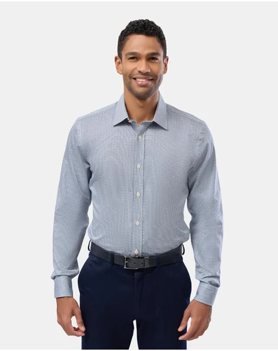 Brooksfield - Abstract Print Slim Fit Shirt