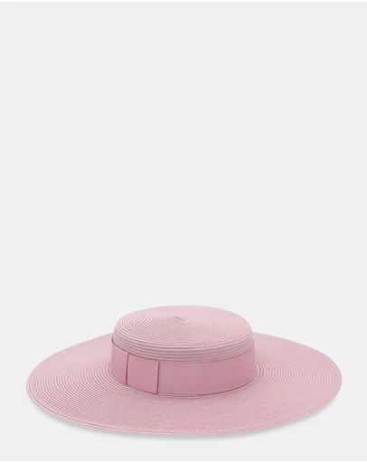 Morgan & Taylor - Macy Racewear Boater in Dusty Pink