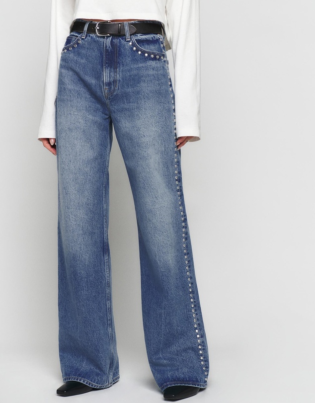 Reformation - Cary High Rise Slouchy Wide Leg Jeans
