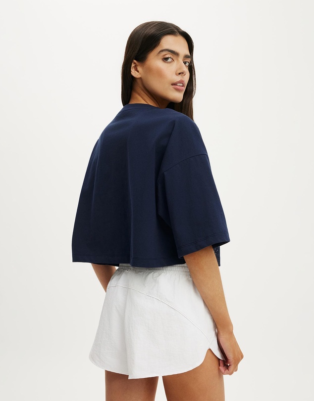 Cotton On Body Active - Active Mesh Cropped Graphic Tee