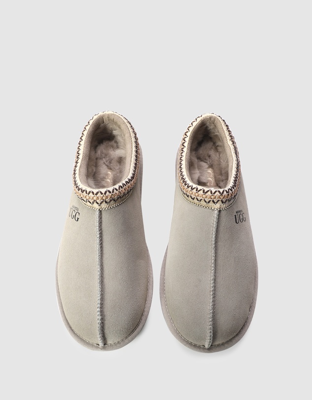 AusWooli Ugg Boots - Croydon Sheepskin Wool Ankle Braid Slippers